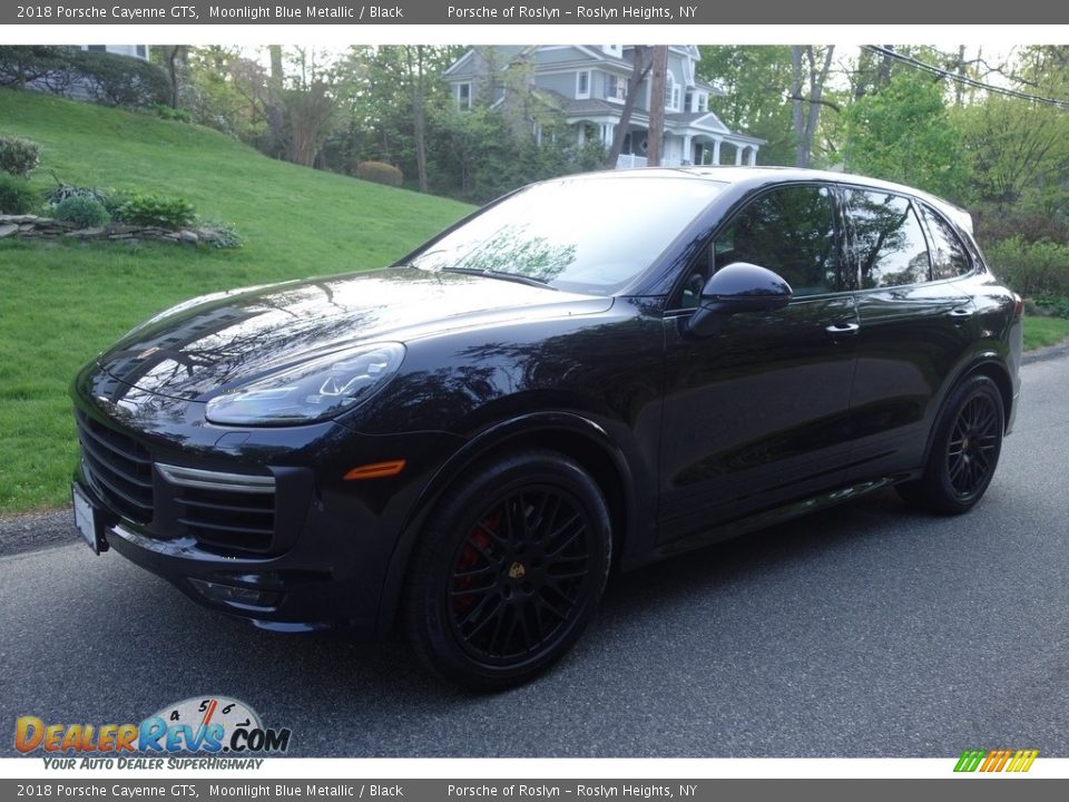 2018 Porsche Cayenne GTS Moonlight Blue Metallic / Black Photo #1