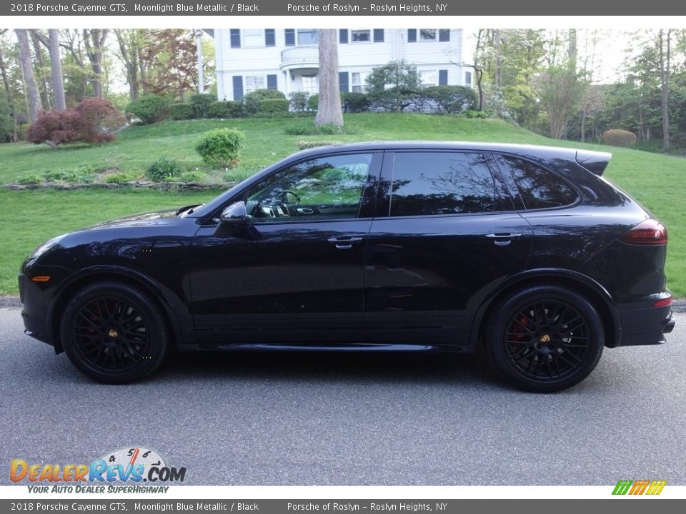 2018 Porsche Cayenne GTS Moonlight Blue Metallic / Black Photo #3