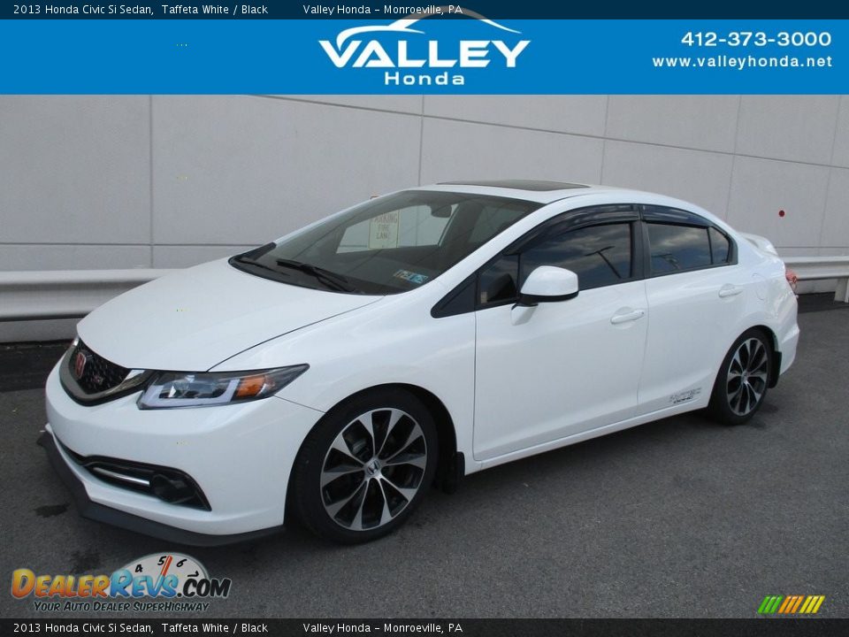 2013 Honda Civic Si Sedan Taffeta White / Black Photo #1