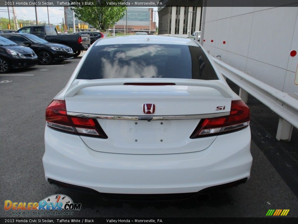 2013 Honda Civic Si Sedan Taffeta White / Black Photo #4