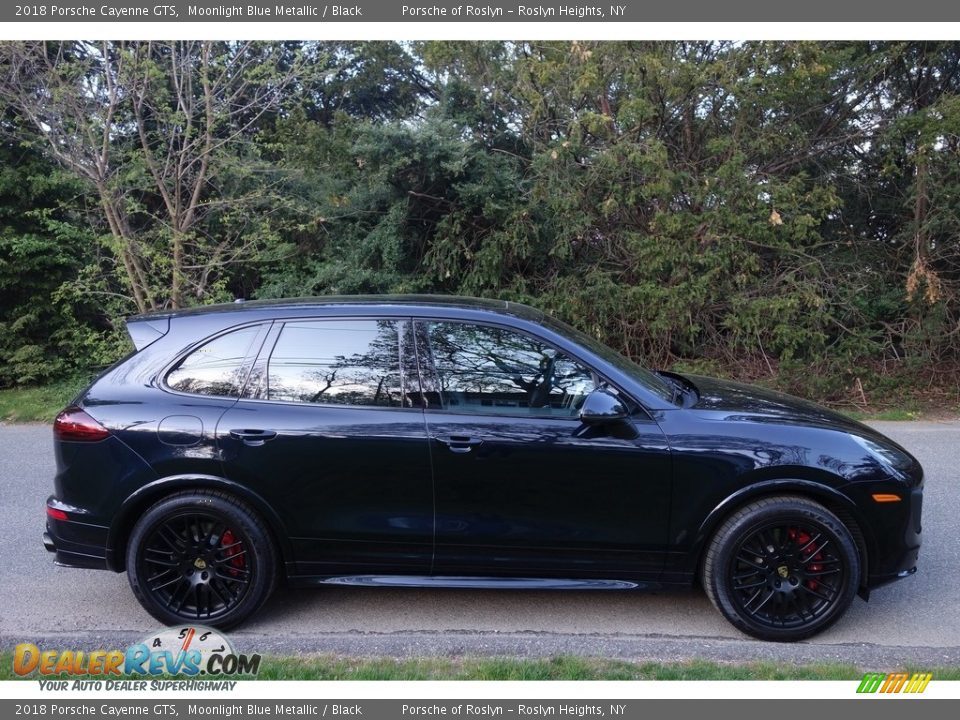 2018 Porsche Cayenne GTS Moonlight Blue Metallic / Black Photo #7