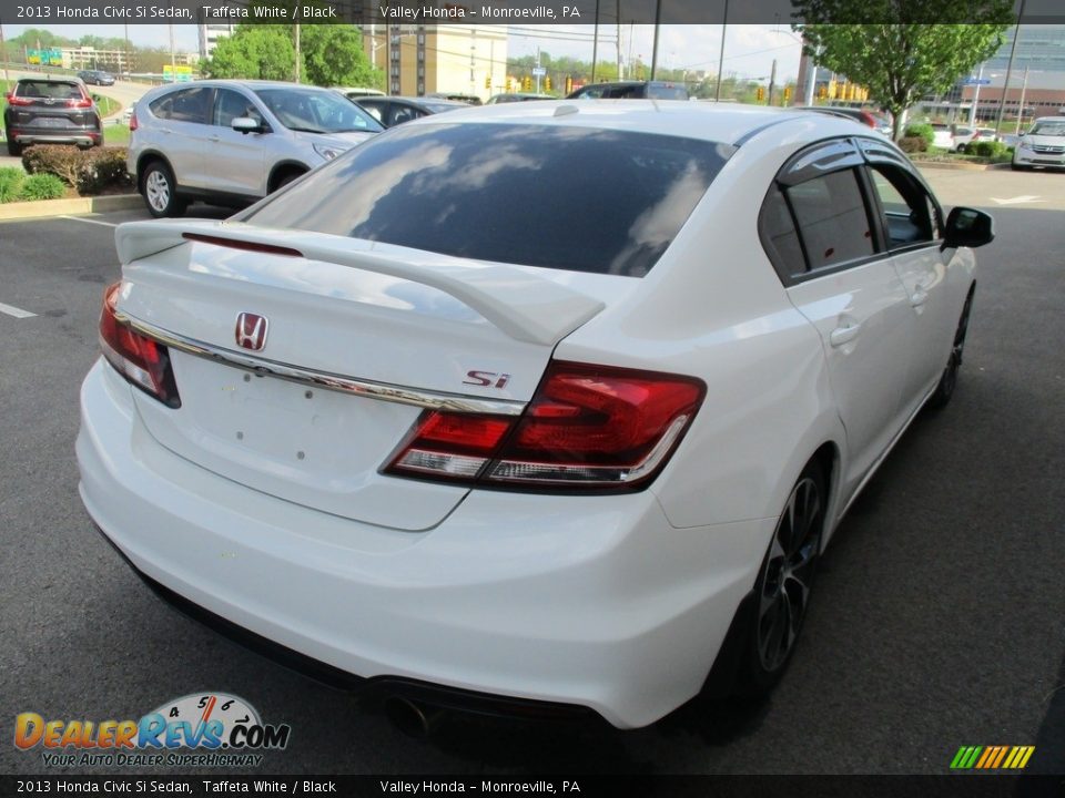 2013 Honda Civic Si Sedan Taffeta White / Black Photo #5