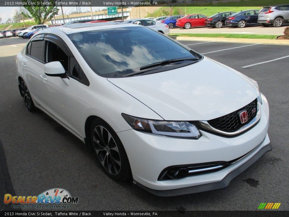 2013 Honda Civic Si Sedan Taffeta White / Black Photo #7