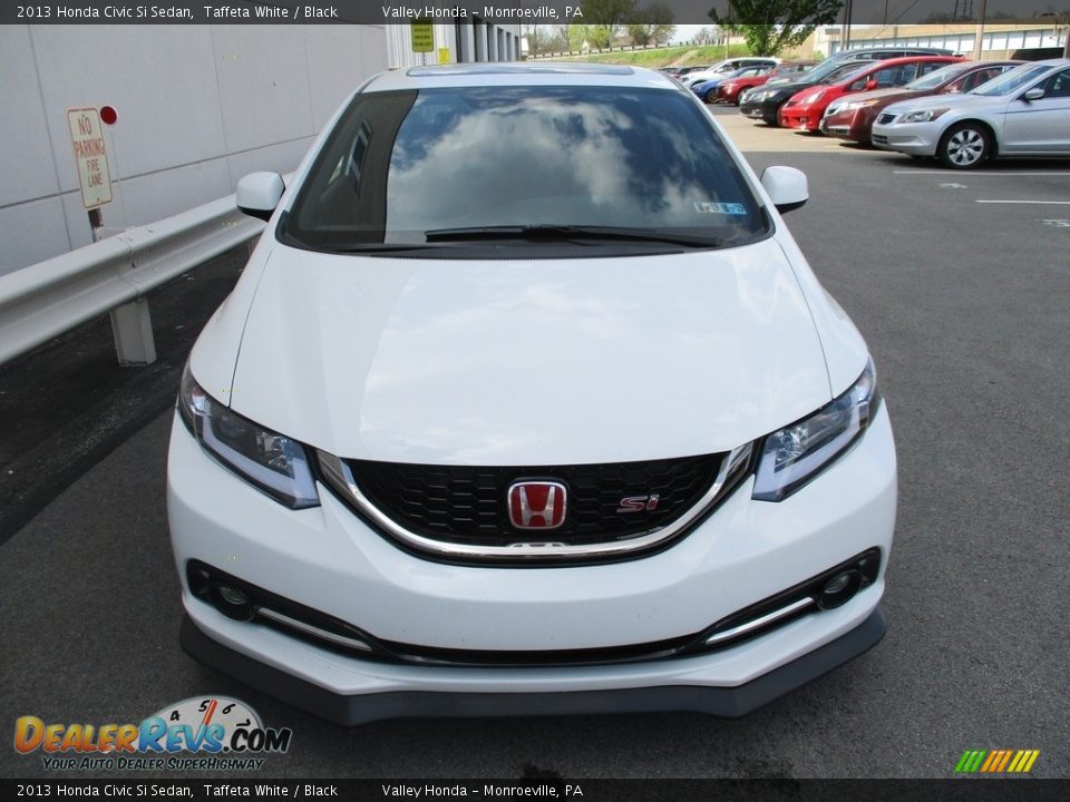 2013 Honda Civic Si Sedan Taffeta White / Black Photo #8