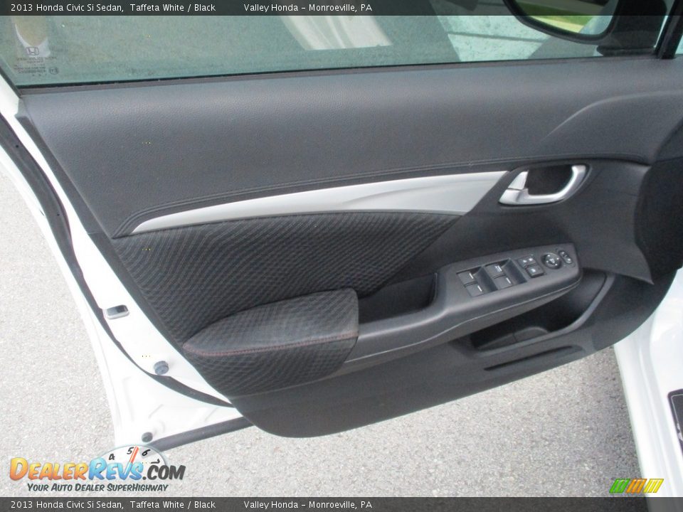 2013 Honda Civic Si Sedan Taffeta White / Black Photo #10