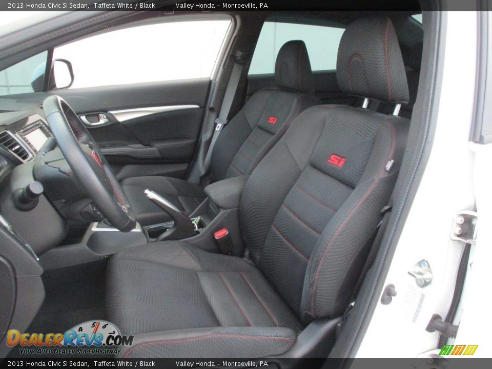 2013 Honda Civic Si Sedan Taffeta White / Black Photo #12