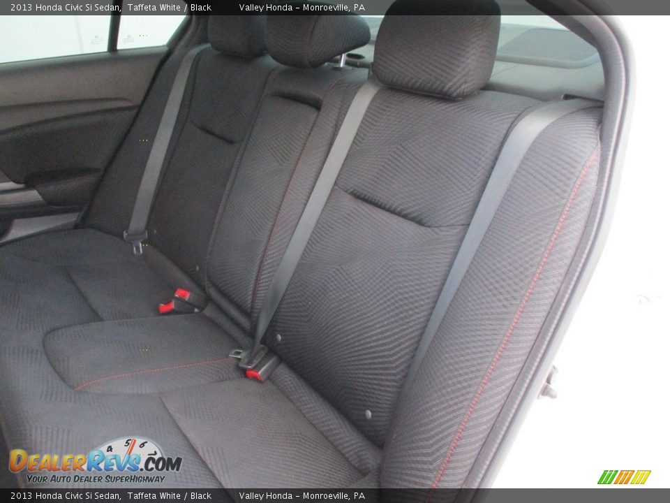 2013 Honda Civic Si Sedan Taffeta White / Black Photo #13