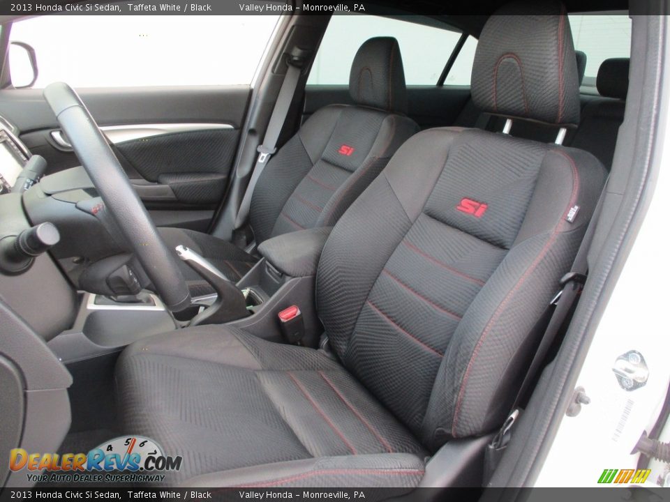 2013 Honda Civic Si Sedan Taffeta White / Black Photo #14