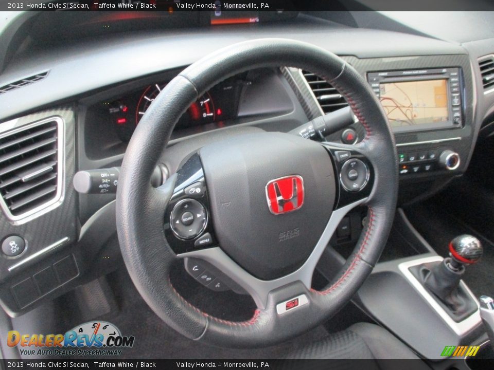 2013 Honda Civic Si Sedan Taffeta White / Black Photo #15