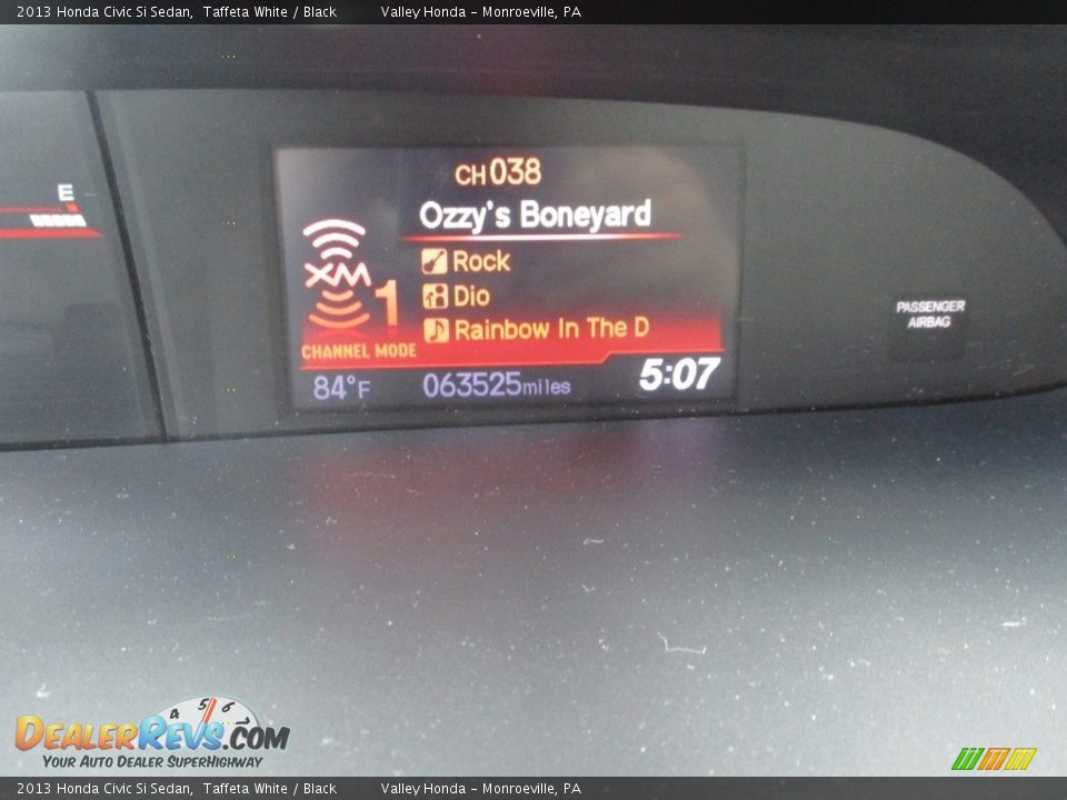 2013 Honda Civic Si Sedan Taffeta White / Black Photo #20