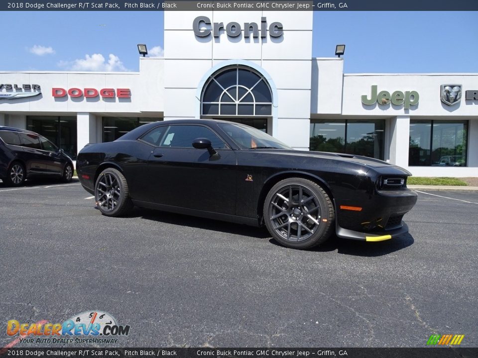 2018 Dodge Challenger R/T Scat Pack Pitch Black / Black Photo #1