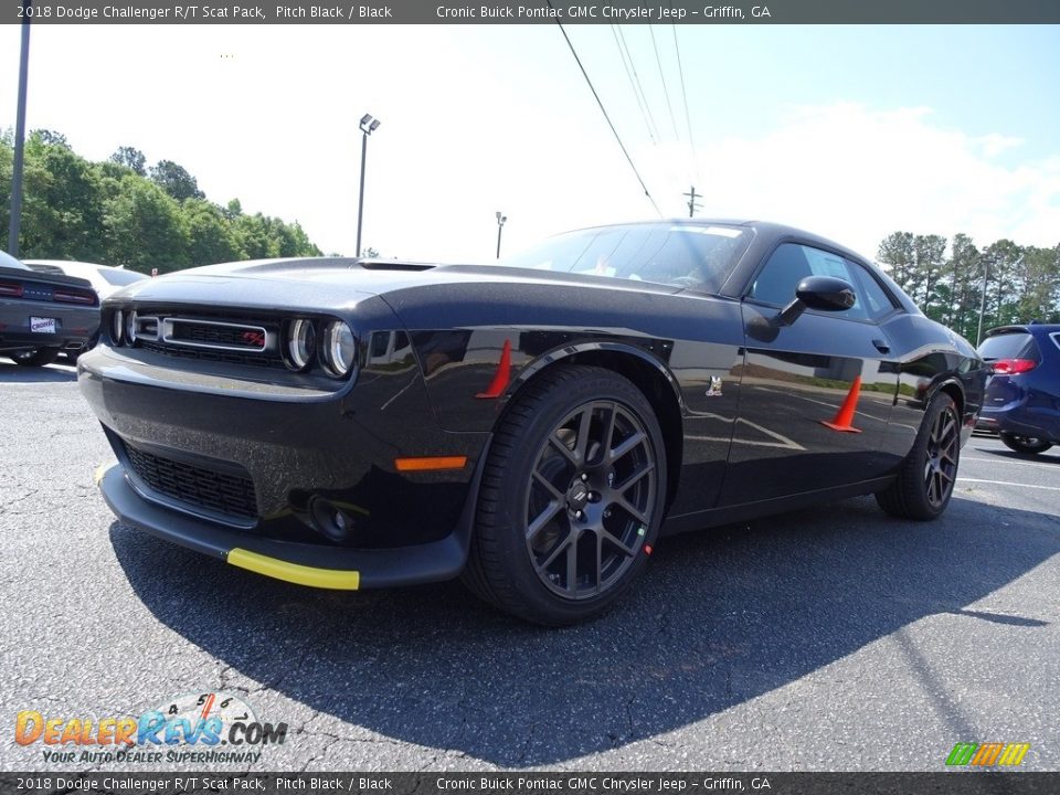 2018 Dodge Challenger R/T Scat Pack Pitch Black / Black Photo #3