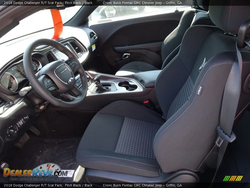 2018 Dodge Challenger R/T Scat Pack Pitch Black / Black Photo #4