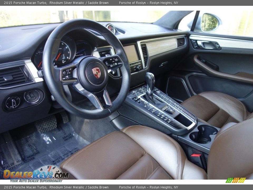 Saddle Brown Interior - 2015 Porsche Macan Turbo Photo #10