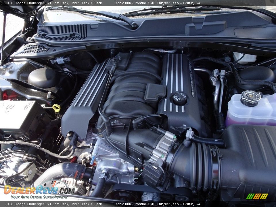 2018 Dodge Challenger R/T Scat Pack Pitch Black / Black Photo #10