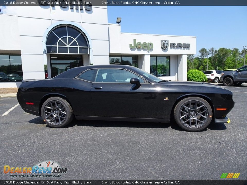 2018 Dodge Challenger R/T Scat Pack Pitch Black / Black Photo #11