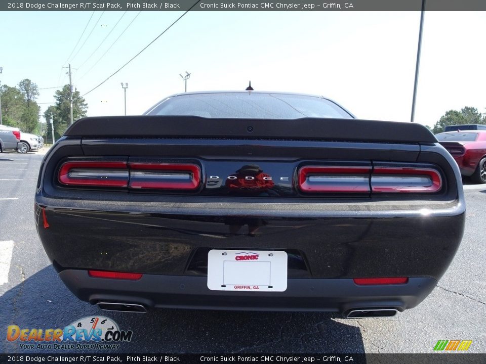 2018 Dodge Challenger R/T Scat Pack Pitch Black / Black Photo #13