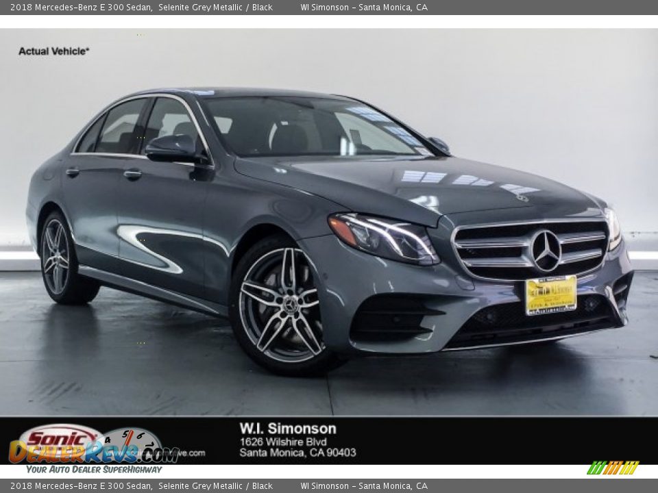 2018 Mercedes-Benz E 300 Sedan Selenite Grey Metallic / Black Photo #1