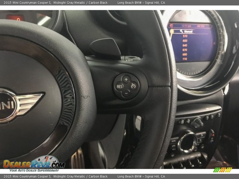 2015 Mini Countryman Cooper S Midnight Gray Metallic / Carbon Black Photo #14