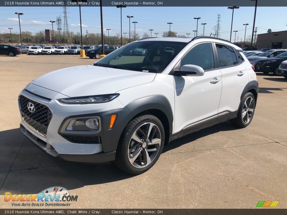 2018 Hyundai Kona Ultimate AWD Chalk White / Gray Photo #1