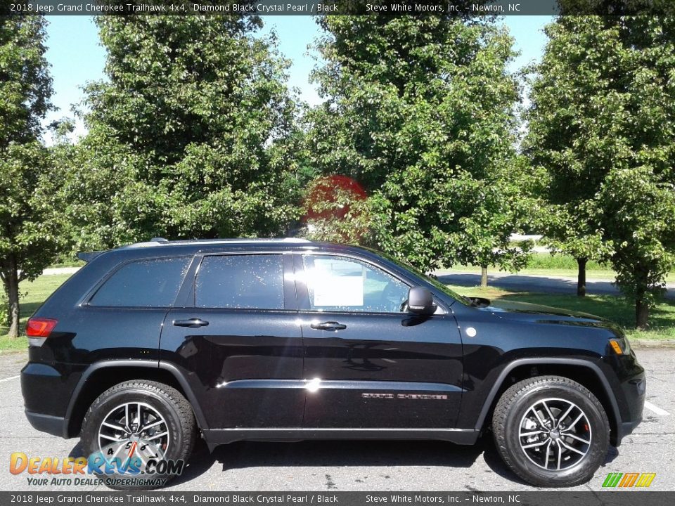 Diamond Black Crystal Pearl 2018 Jeep Grand Cherokee Trailhawk 4x4 Photo #5