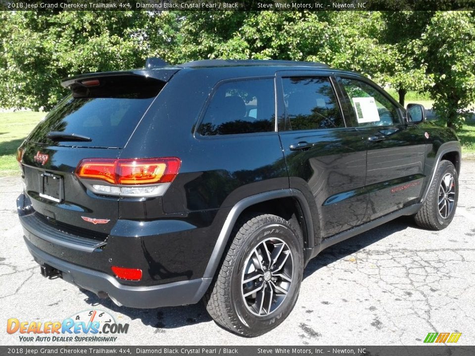 2018 Jeep Grand Cherokee Trailhawk 4x4 Diamond Black Crystal Pearl / Black Photo #6