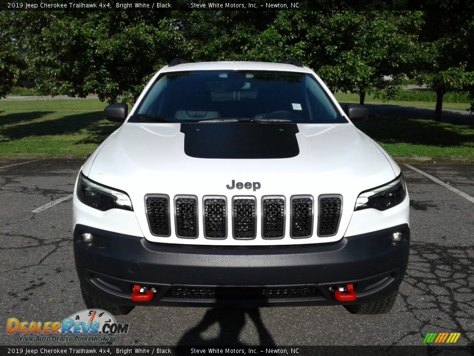 2019 Jeep Cherokee Trailhawk 4x4 Bright White / Black Photo #3