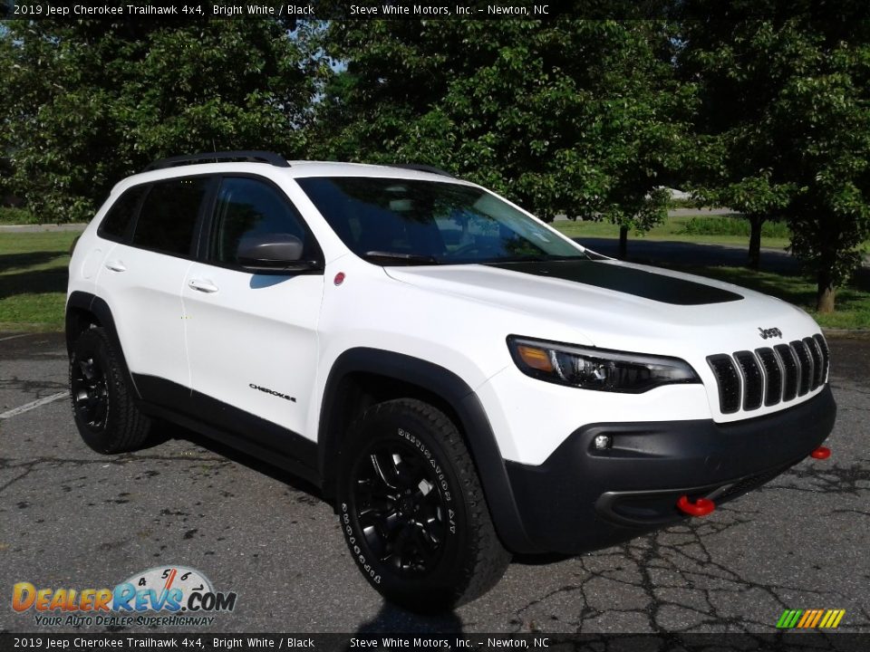 2019 Jeep Cherokee Trailhawk 4x4 Bright White / Black Photo #4