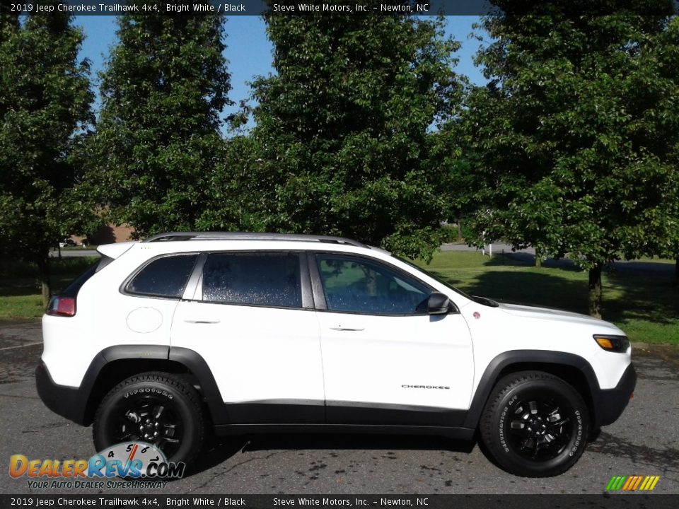 2019 Jeep Cherokee Trailhawk 4x4 Bright White / Black Photo #5
