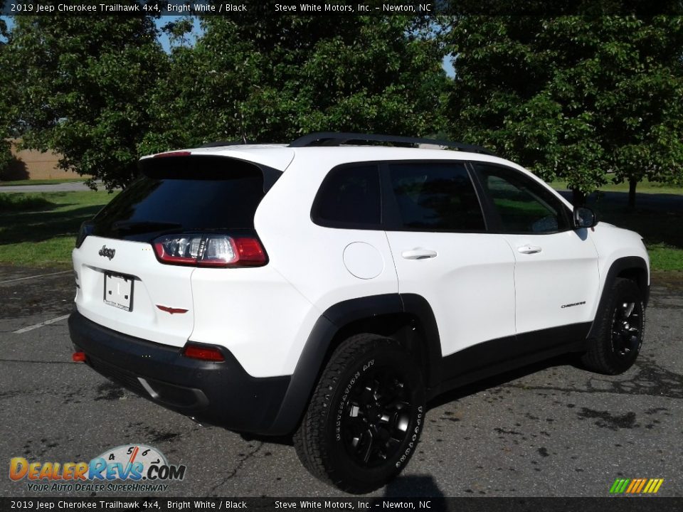 2019 Jeep Cherokee Trailhawk 4x4 Bright White / Black Photo #6