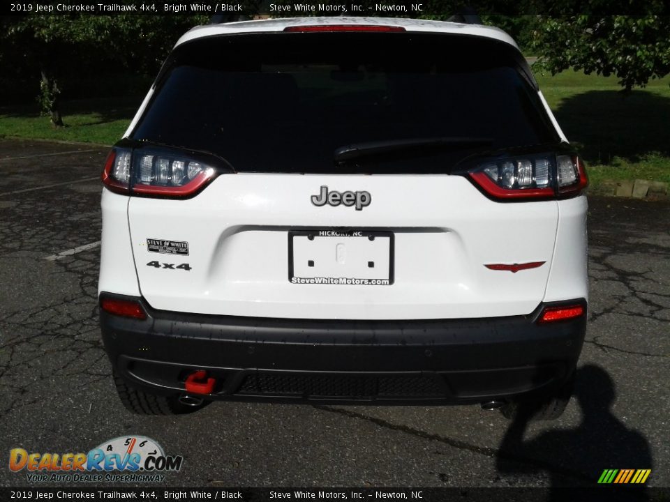 2019 Jeep Cherokee Trailhawk 4x4 Bright White / Black Photo #7