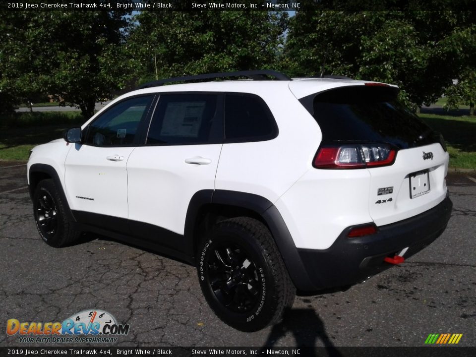 2019 Jeep Cherokee Trailhawk 4x4 Bright White / Black Photo #8