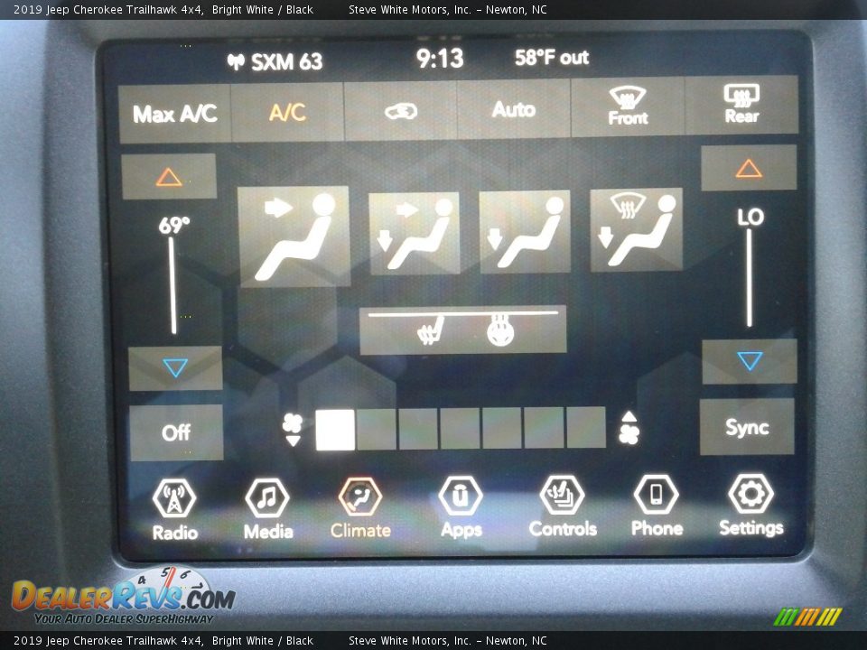 2019 Jeep Cherokee Trailhawk 4x4 Bright White / Black Photo #22