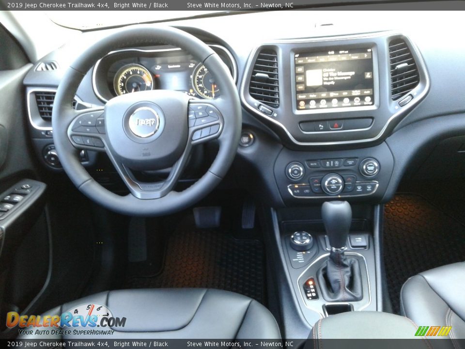 2019 Jeep Cherokee Trailhawk 4x4 Bright White / Black Photo #30