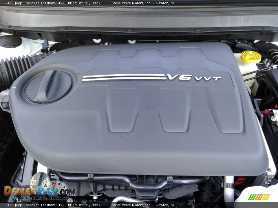 2019 Jeep Cherokee Trailhawk 4x4 Bright White / Black Photo #32