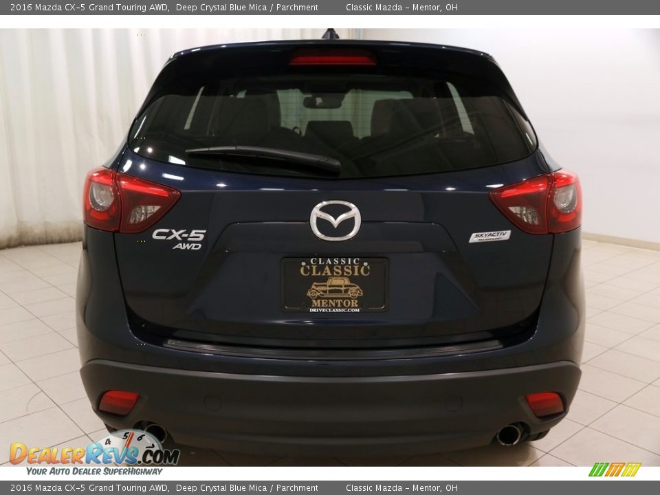 2016 Mazda CX-5 Grand Touring AWD Deep Crystal Blue Mica / Parchment Photo #30