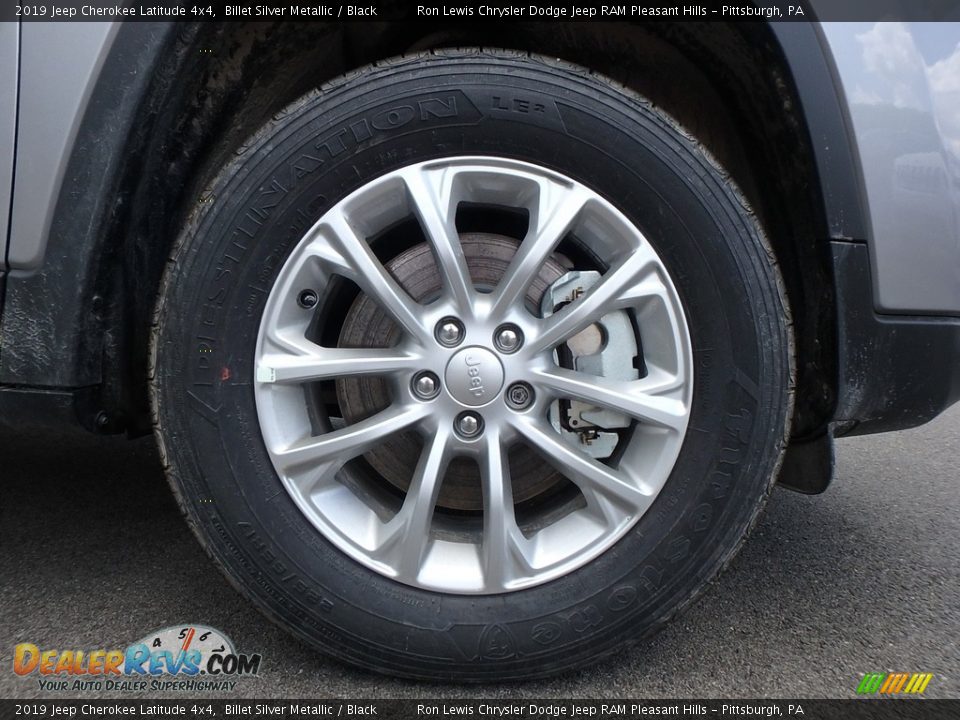 2019 Jeep Cherokee Latitude 4x4 Billet Silver Metallic / Black Photo #9