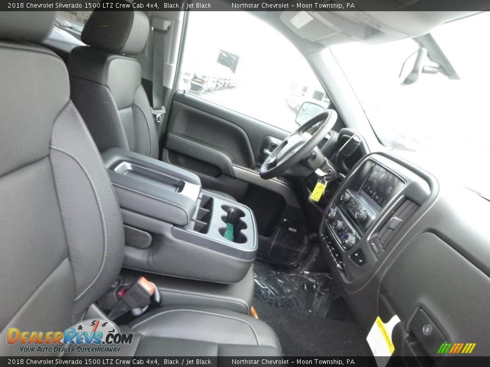 2018 Chevrolet Silverado 1500 LTZ Crew Cab 4x4 Black / Jet Black Photo #10