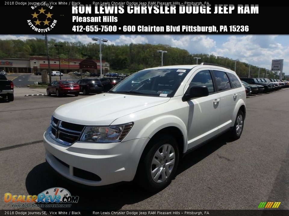 2018 Dodge Journey SE Vice White / Black Photo #1