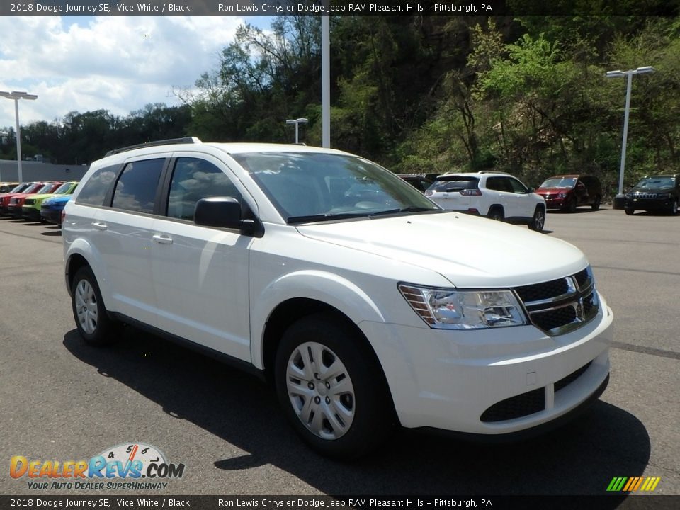 2018 Dodge Journey SE Vice White / Black Photo #7