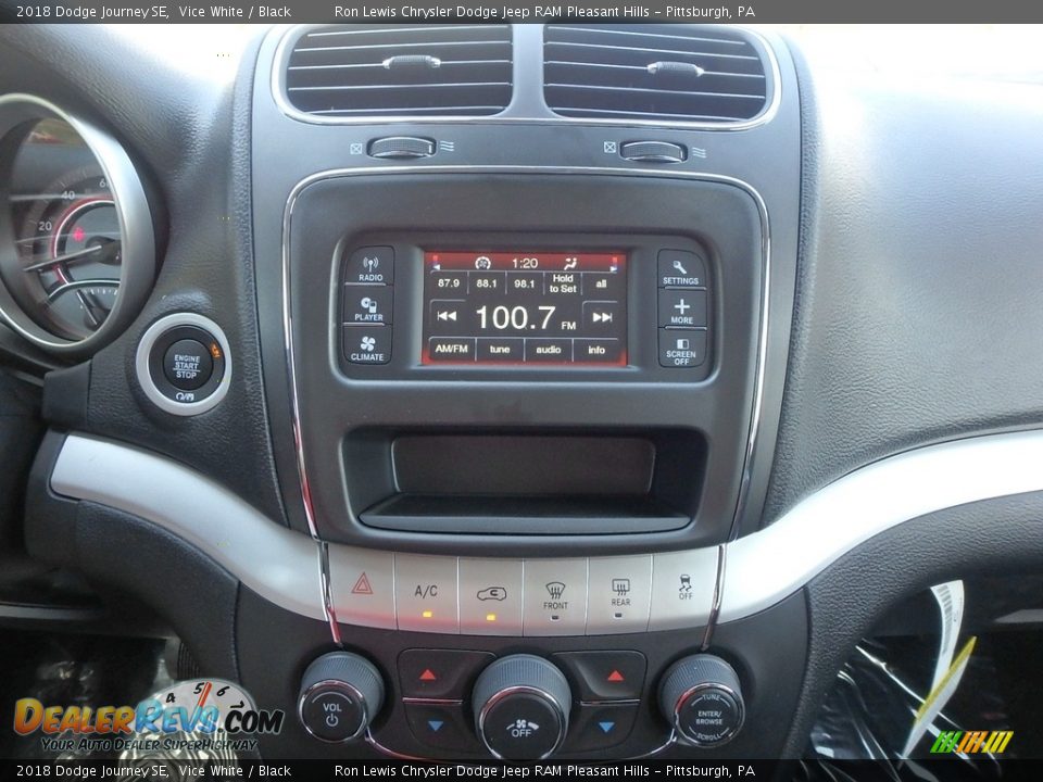 2018 Dodge Journey SE Vice White / Black Photo #16