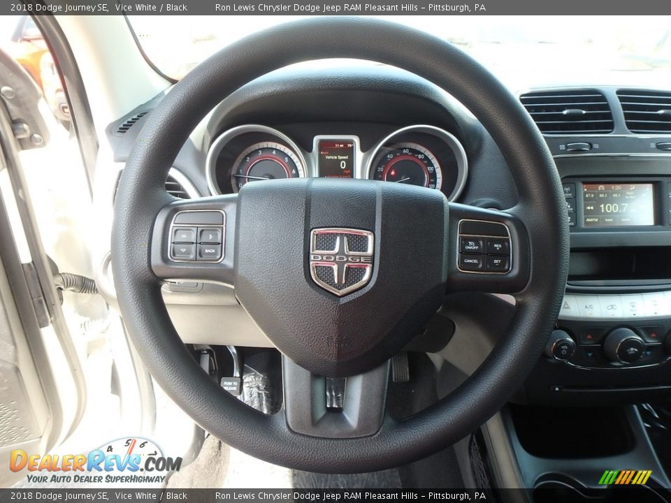 2018 Dodge Journey SE Vice White / Black Photo #19