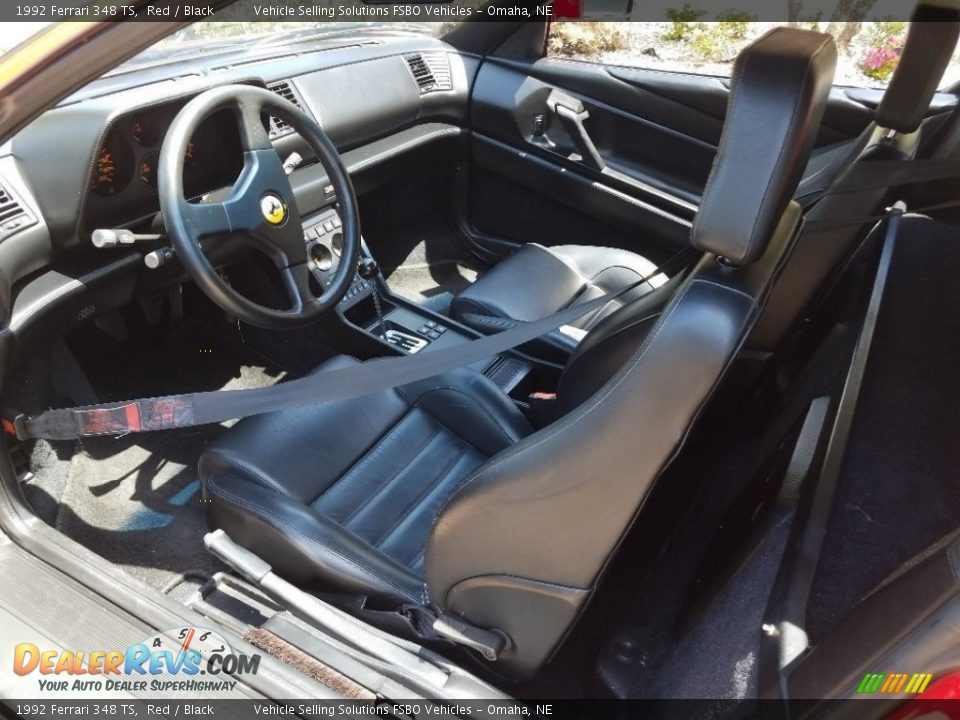 Black Interior - 1992 Ferrari 348 TS Photo #3