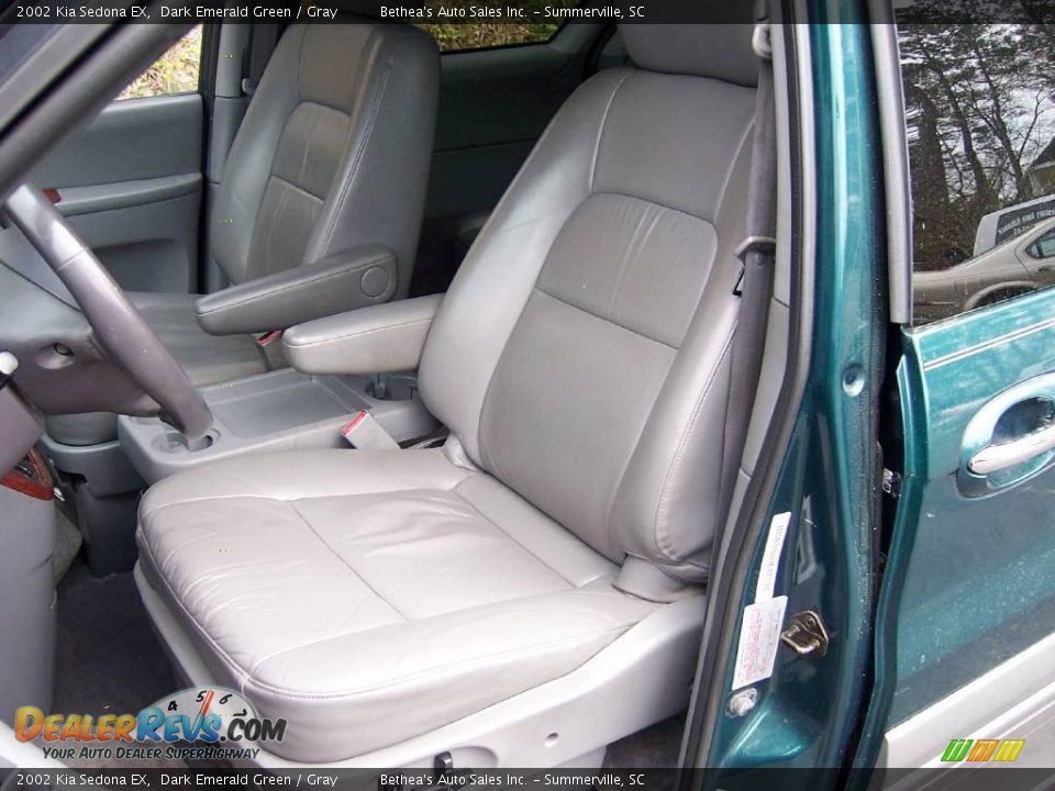 2002 Kia Sedona EX Dark Emerald Green / Gray Photo #8