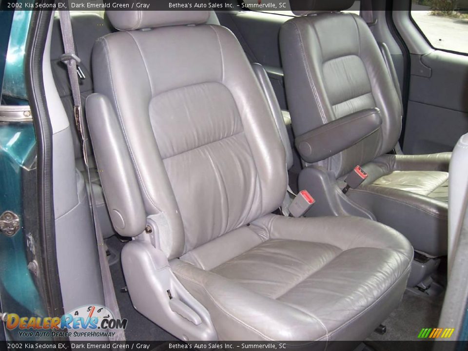 2002 Kia Sedona EX Dark Emerald Green / Gray Photo #12