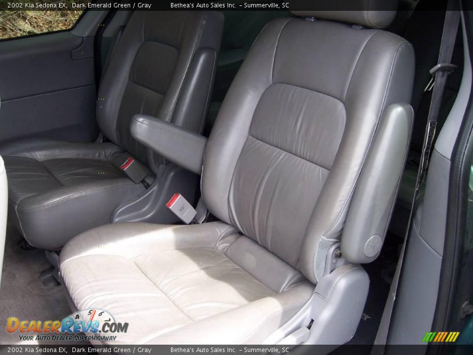 2002 Kia Sedona EX Dark Emerald Green / Gray Photo #14