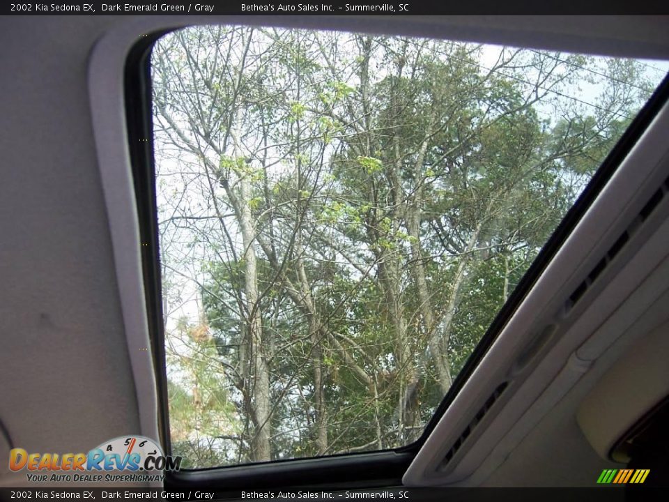 2002 Kia Sedona EX Dark Emerald Green / Gray Photo #18
