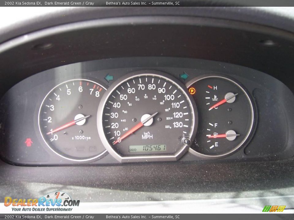 2002 Kia Sedona EX Dark Emerald Green / Gray Photo #20