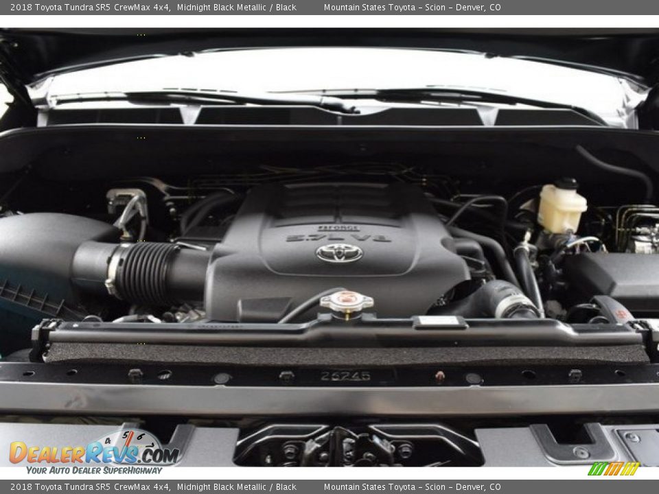 2018 Toyota Tundra SR5 CrewMax 4x4 Midnight Black Metallic / Black Photo #31
