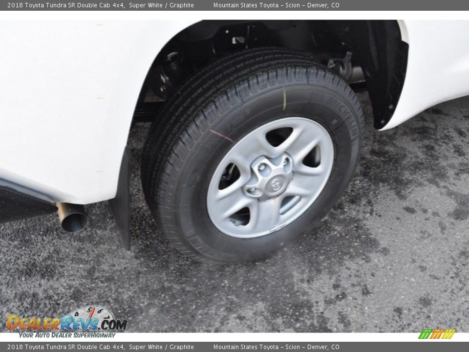 2018 Toyota Tundra SR Double Cab 4x4 Super White / Graphite Photo #34